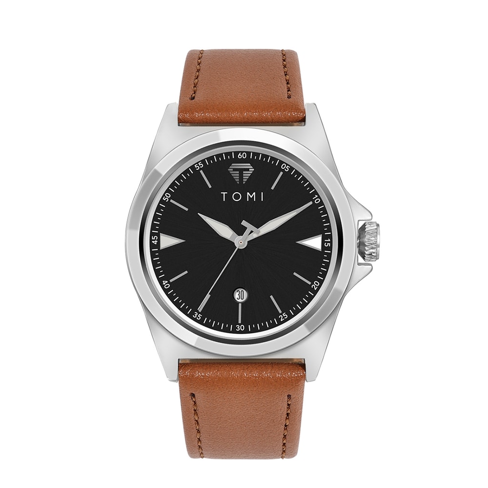 TOMI Minimalist Quartz Mens Watch Classic Business Casual Watch Elegant Round Dial 11