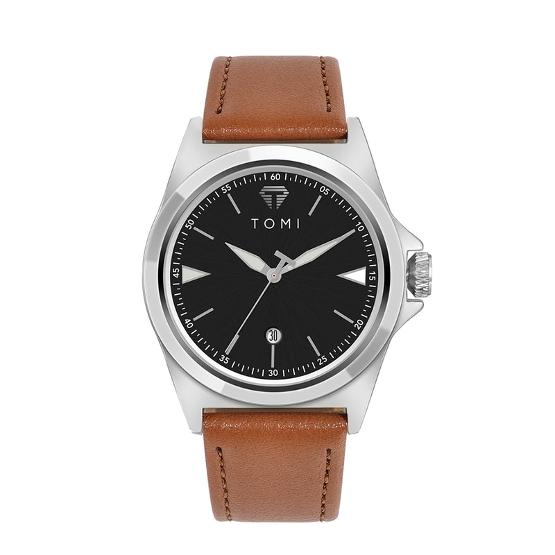 TOMI Minimalist Quartz Mens Watch Classic Business Casual Watch Elegant Round Dial 11