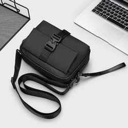 high quality mens mini shoulder bag soft pu phone clutch crossbody