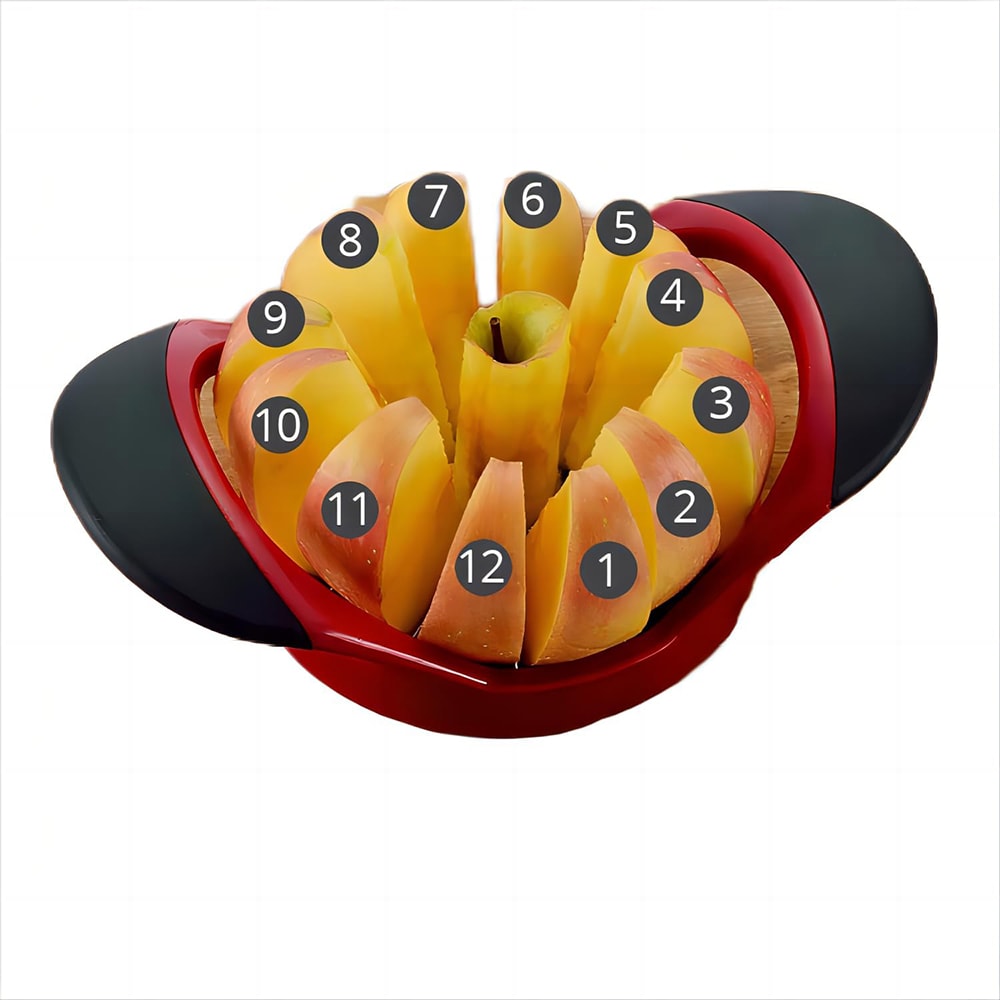 Ultra Sharp Apple Slicer Corer Stainless Steel Fruit Cutter for Effortless Slicing