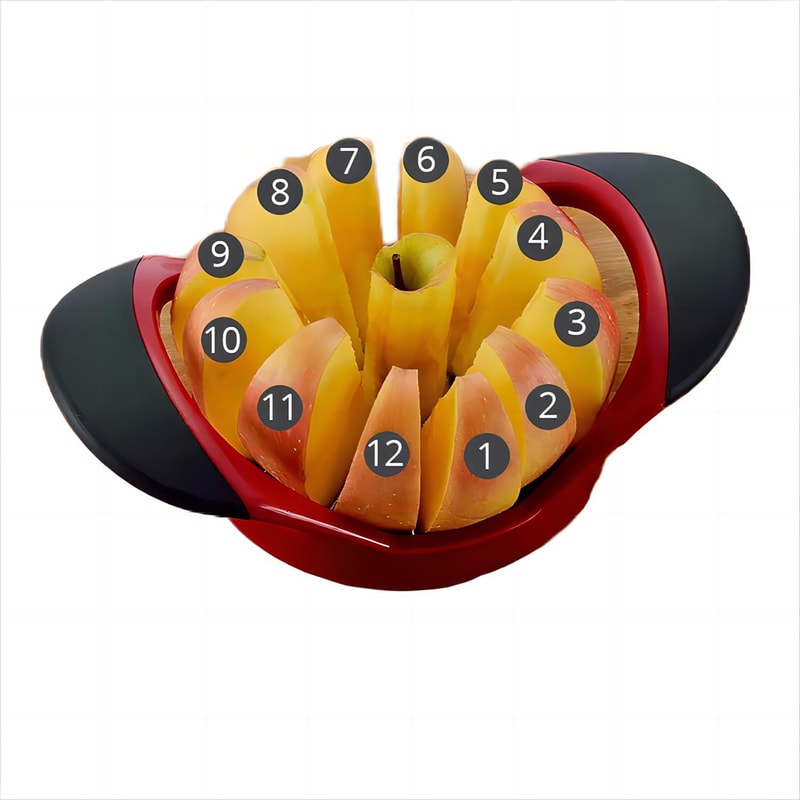 Ultra Sharp Apple Slicer Corer Stainless Steel Fruit Cutter for Effortless Slicing