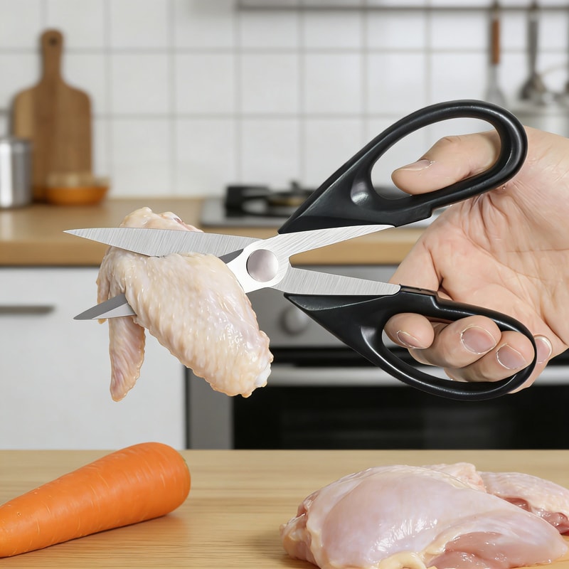 Heavy Duty Kitchen Shears For Meat Bone Vegetables 5