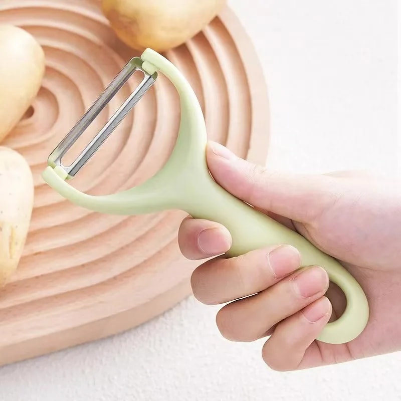 Stainless Steel Vegetable Peeler with Ergonomic Handle for Fruits and Potatoes