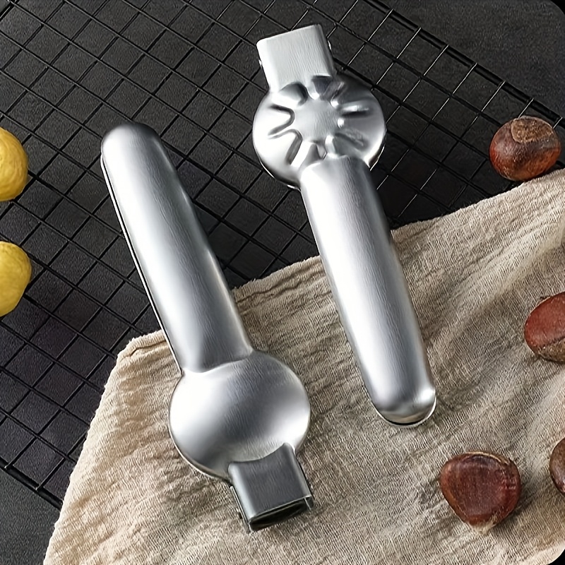 Stainless Steel Chestnut Opener Nut Cracker Tool With Walnut Sheller Cutter 4