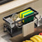 Stainless Steel Sink Organizer Rack With Faucet Storage For Sponge Soap And Towel 1