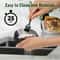 Stainless Steel Garlic Press Rocker Easy Garlic Mincer Tool With Peeler Brush 4