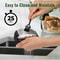 Stainless Steel Garlic Press Rocker Easy Garlic Mincer Tool With Peeler Brush 4