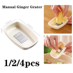 manual garlic ginger crusher multi function vegetable grater and fruit presser tool
