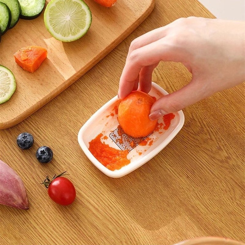 Manual Garlic Ginger Crusher Multi Function Vegetable Grater and Fruit Presser Tool