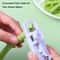 QuickSlice Green Bean Slicer Tool Stainless Steel Vegetable Prep Cutter String Remover 2