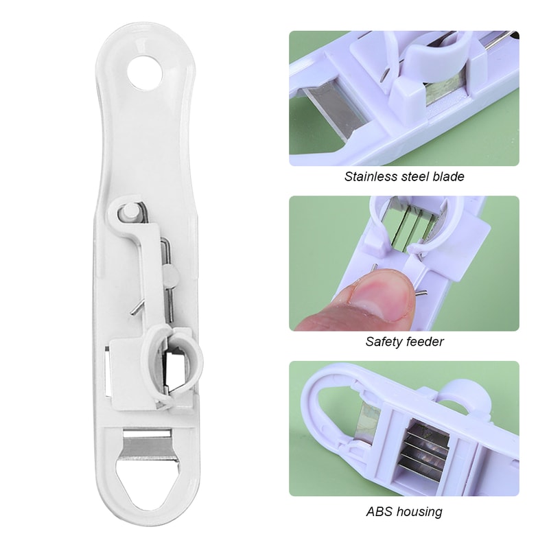 QuickSlice Green Bean Slicer Tool Stainless Steel Vegetable Prep Cutter String Remover 4