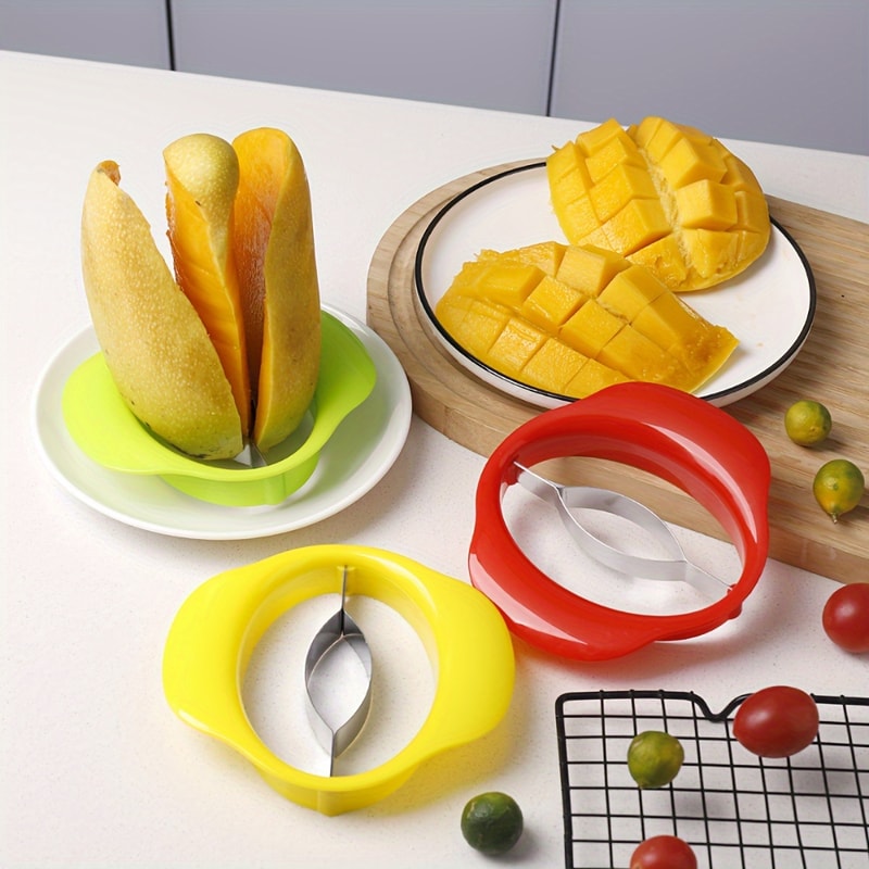 Mango Slicer And Fruit Cutter With Non Slip Grip Easy Peel Core Tool 3