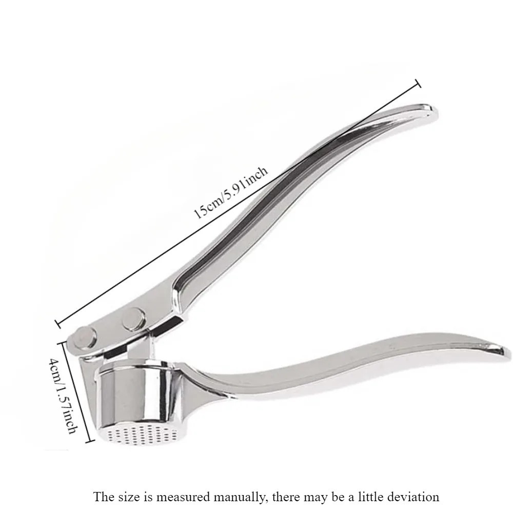 High Efficiency Stainless Steel Garlic Press Ginger Mincer Heavy Duty Easy Squeeze Crusher 3