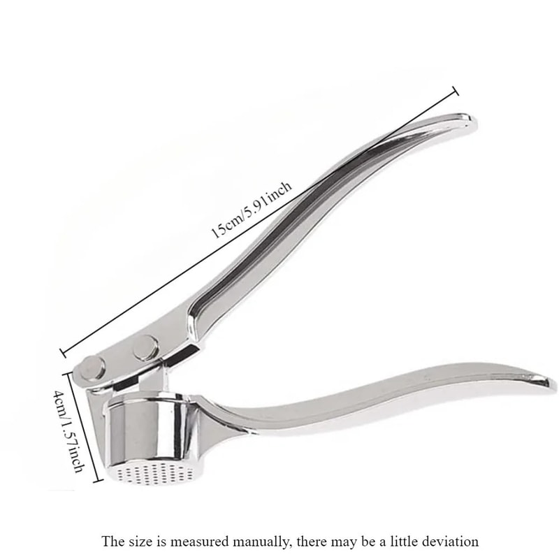 High Efficiency Stainless Steel Garlic Press Ginger Mincer Heavy Duty Easy Squeeze Crusher 3