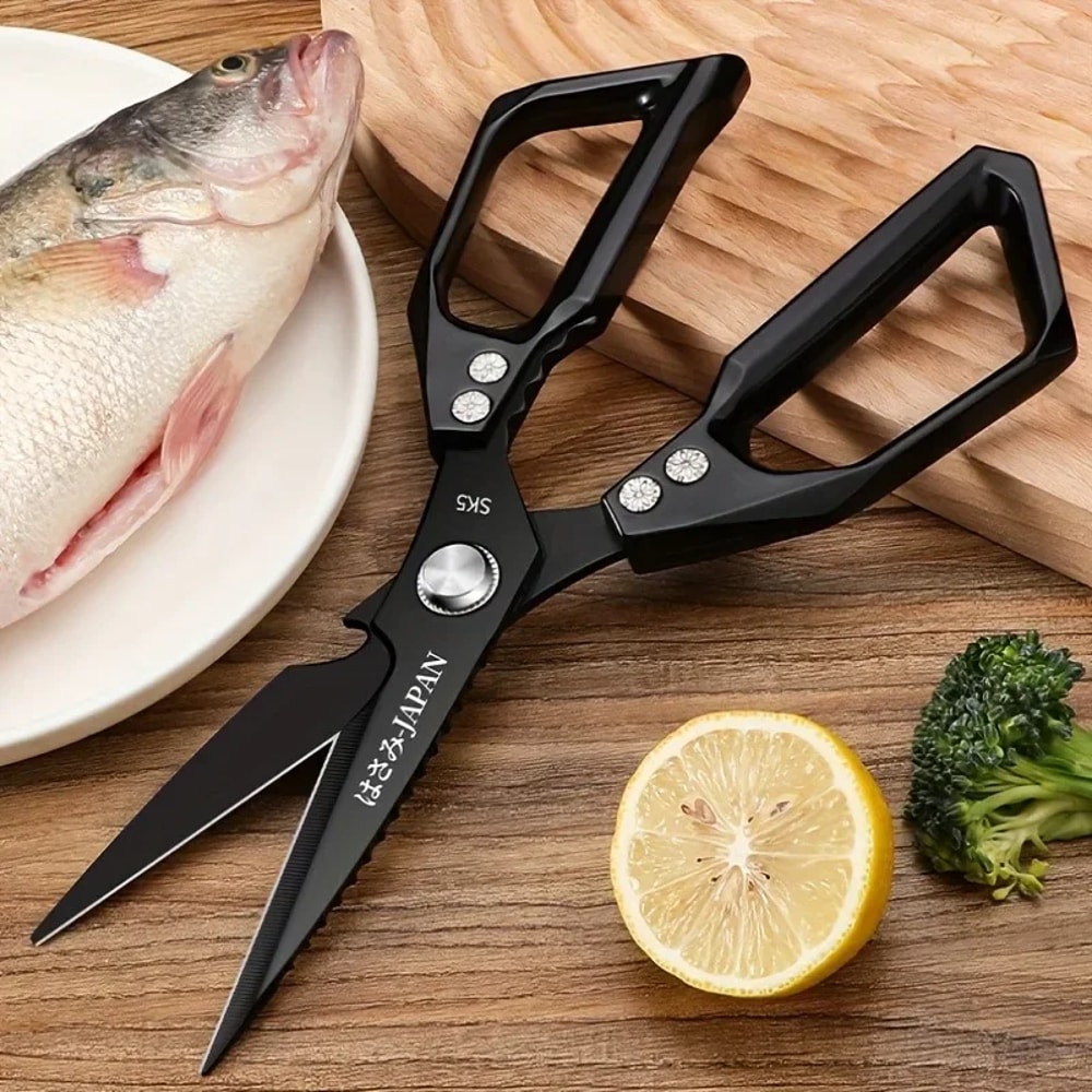 Multifunctional Kitchen Scissors With Bone Cutter Fish Scraper Bottle Opener 3