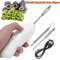 Electric Fruit Corer & Vegetable Core Digger with Replaceable Stainless Steel Heads