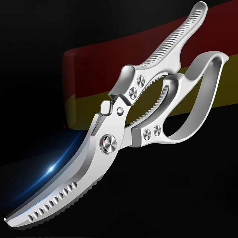 Heavy Duty Kitchen Scissors Stainless Steel Meat & Bone Cutting Shears for BBQ and Home Cooking