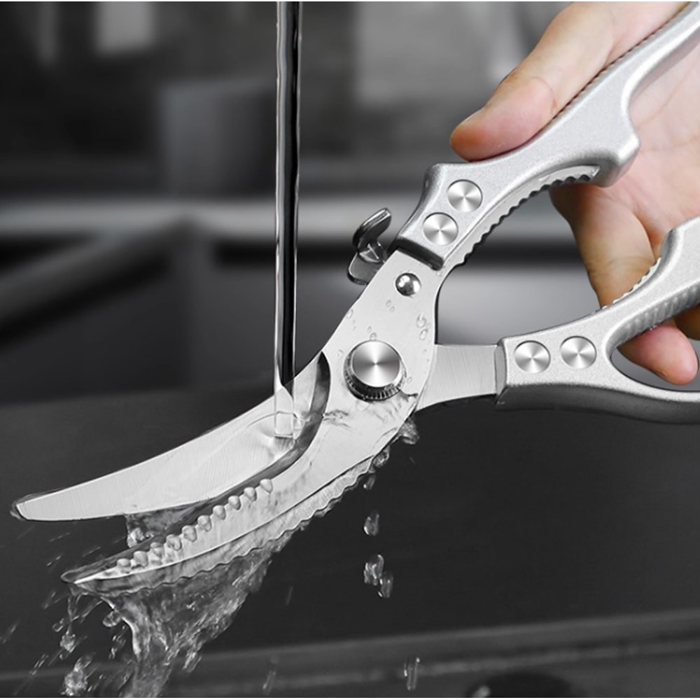 Heavy Duty Kitchen Scissors Stainless Steel Meat & Bone Cutting Shears for BBQ and Home Cooking