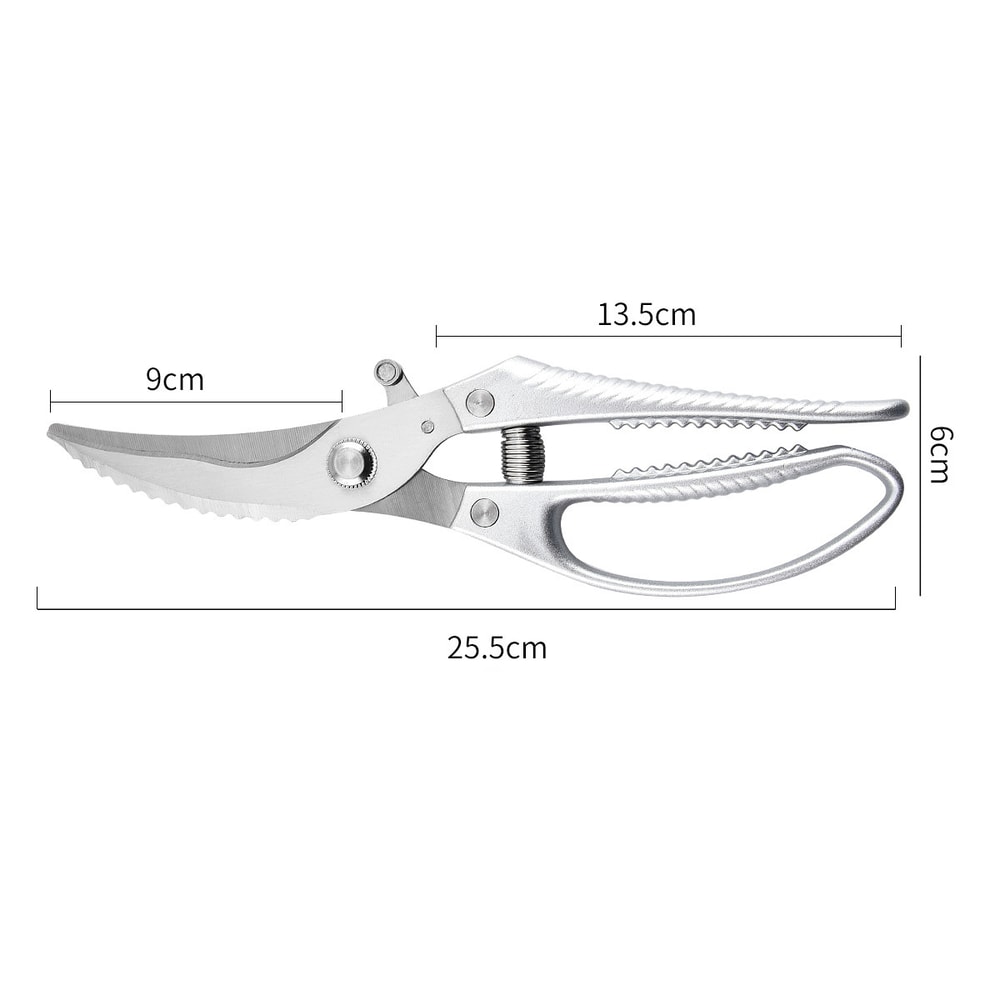 Heavy Duty Kitchen Scissors Stainless Steel Meat & Bone Cutting Shears for BBQ and Home Cooking