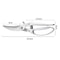 Heavy Duty Kitchen Scissors Stainless Steel Meat & Bone Cutting Shears for BBQ and Home Cooking