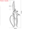 Heavy Duty Kitchen Scissors Stainless Steel Meat & Bone Cutting Shears for BBQ and Home Cooking