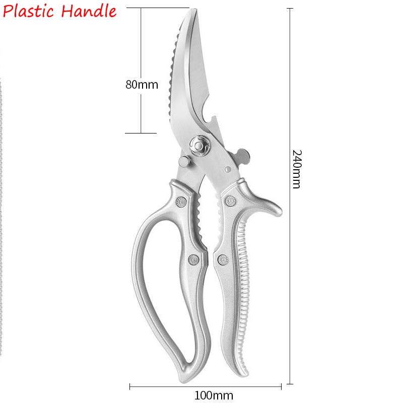 Heavy Duty Kitchen Scissors Stainless Steel Meat & Bone Cutting Shears for BBQ and Home Cooking