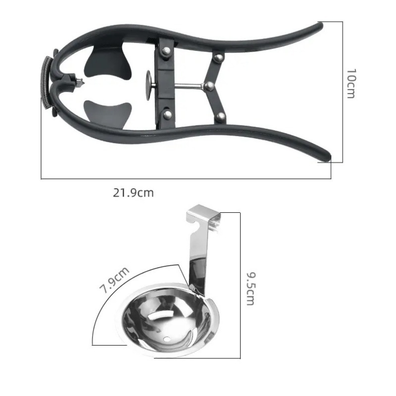 Stainless Steel Egg Cracker Tool With BuiltIn Egg Separator For MessFree Cooking 2
