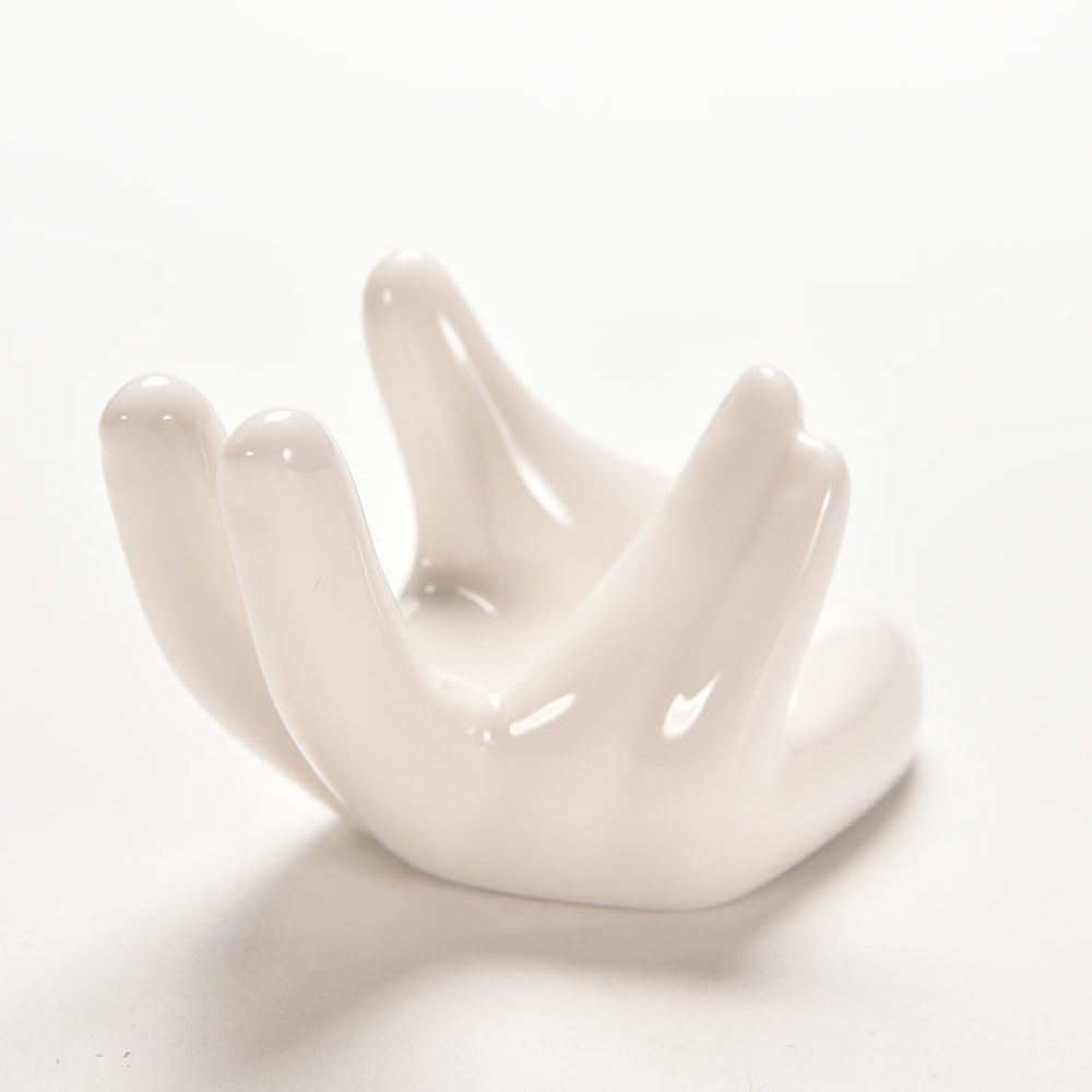 Minimalist Ceramic Air Plant Holder for Tillandsia Desk Decor