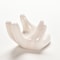 Minimalist Ceramic Air Plant Holder for Tillandsia Desk Decor