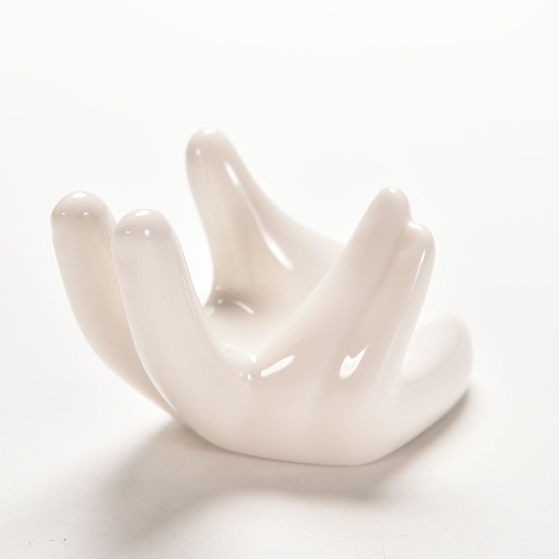 Minimalist Ceramic Air Plant Holder for Tillandsia Desk Decor