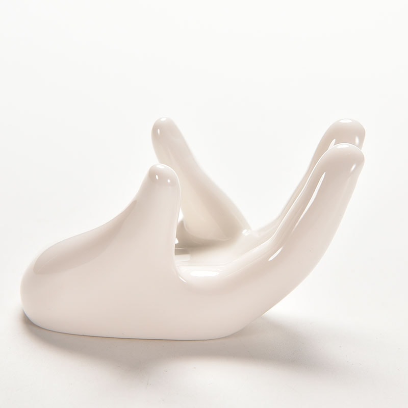 Minimalist Ceramic Air Plant Holder for Tillandsia Desk Decor