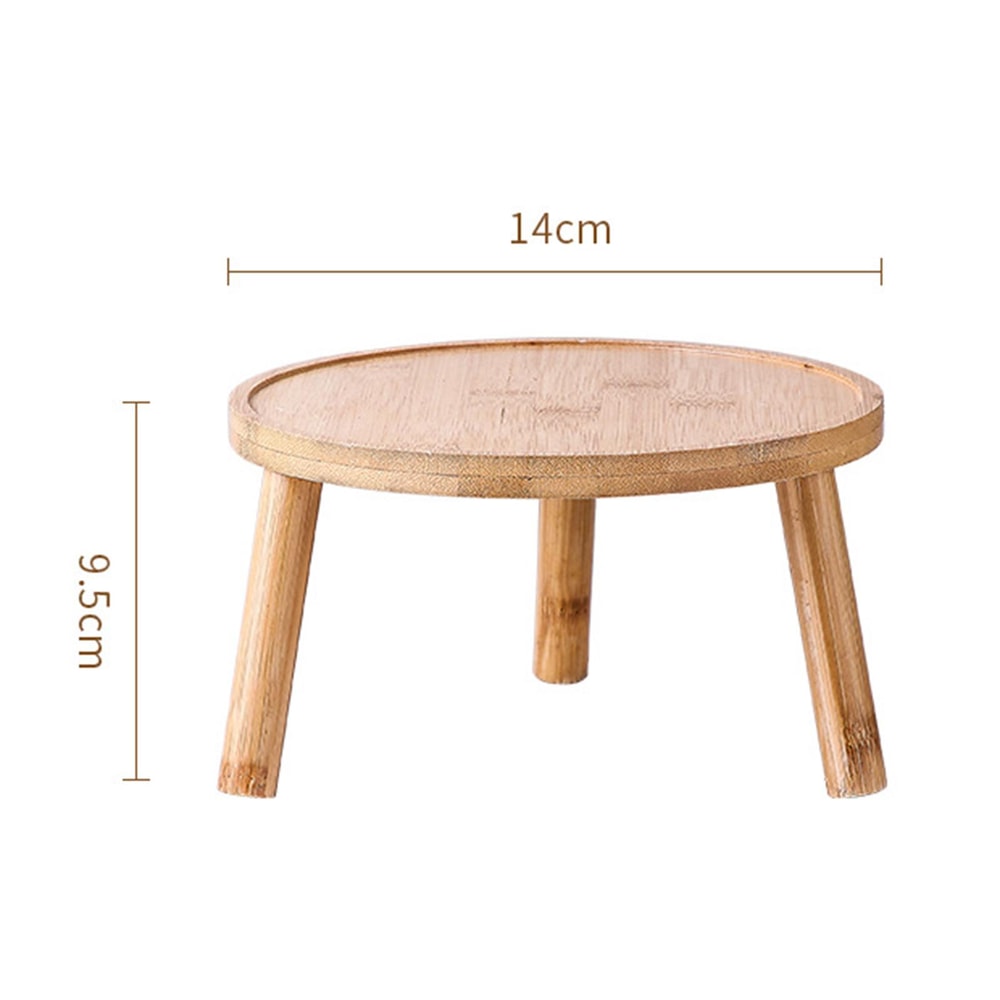Mini Wooden Plant Stand Riser For Pots Bonsai Home Decor Display 4