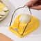 Boiled Egg Slicer with Dual Cutters Stainless Steel Egg Slicer for Quick Perfect Slices