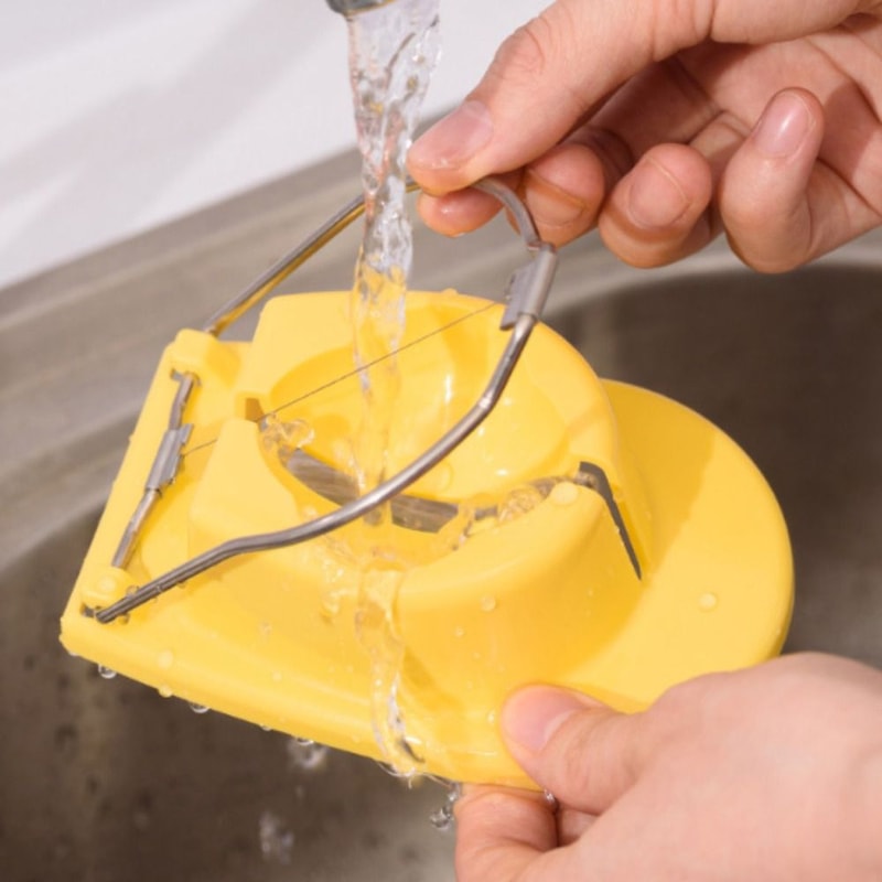 Boiled Egg Slicer with Dual Cutters Stainless Steel Egg Slicer for Quick Perfect Slices