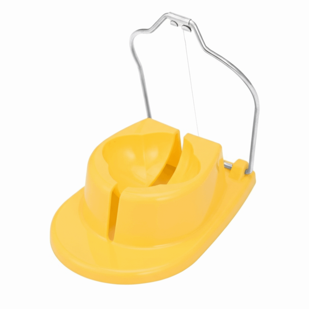 Boiled Egg Slicer with Dual Cutters Stainless Steel Egg Slicer for Quick Perfect Slices