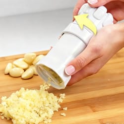 multi functional garlic press & slicer wheel tool for effortless kitchen prep