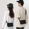 Mens PU Leather Crossbody Bag Compact Street Style Mini Messenger Shoulder Bag 1