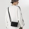 Mens PU Leather Crossbody Bag Compact Street Style Mini Messenger Shoulder Bag 2
