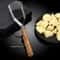 Ergonomic Stainless Steel Potato Masher With Wooden Handle For Smooth Mashing 2