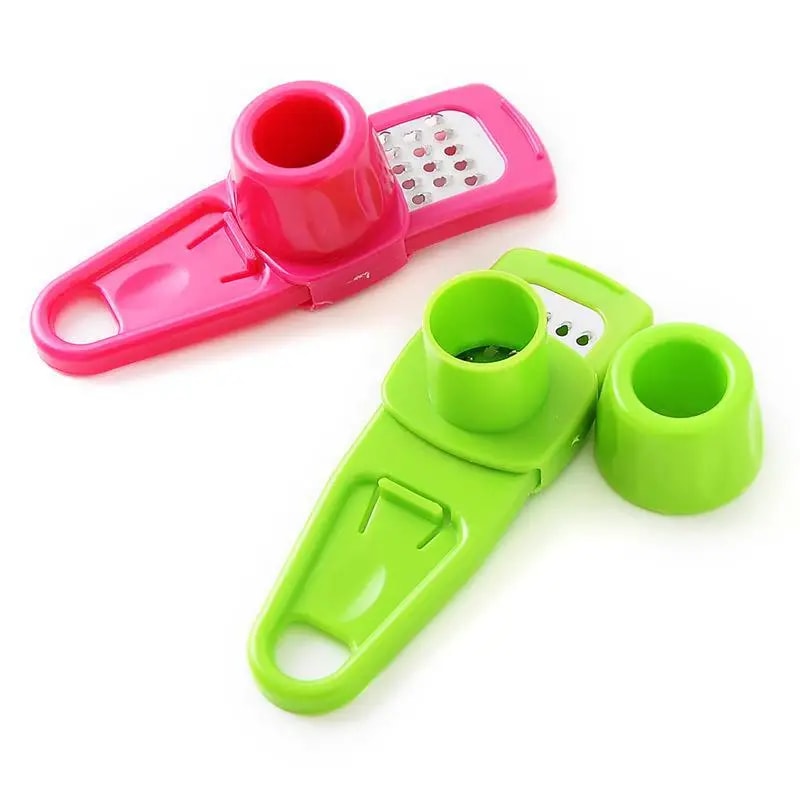 MultiFunction Garlic Press Manual Garlic Crusher Ginger Grinder Tool 5