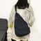 Canvas Chest Bag Multi Pocket Unisex Crossbody Bag for Travel and Daily Use