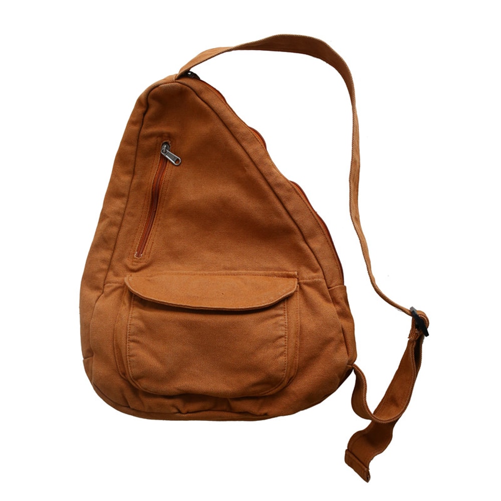Canvas Chest Bag Multi Pocket Unisex Crossbody Bag for Travel and Daily Use