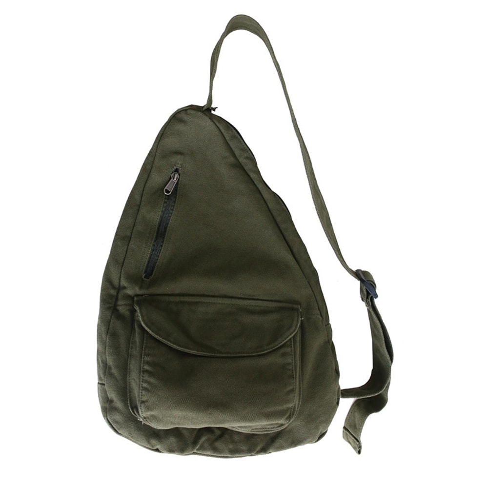 Canvas Chest Bag Multi Pocket Unisex Crossbody Bag for Travel and Daily Use