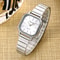Denvosi Square Watch for Women Stainless Steel Minimalist Quartz Fashion Wristwatch