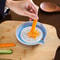 Ceramic Ginger Grater Plate with Pour Spout – Manual Garlic Grinder & Kitchen Grinding Dish