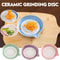 Ceramic Ginger Grater Plate with Pour Spout – Manual Garlic Grinder & Kitchen Grinding Dish
