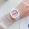 Elegant Big Square Womens Quartz Watch With Silicone Strap Waterproof Casual Wristwatch 3
