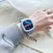 Elegant Big Square Womens Quartz Watch With Silicone Strap Waterproof Casual Wristwatch 5