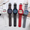 Elegant Big Square Womens Quartz Watch With Silicone Strap Waterproof Casual Wristwatch 0