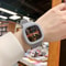 Elegant Big Square Womens Quartz Watch With Silicone Strap Waterproof Casual Wristwatch 9